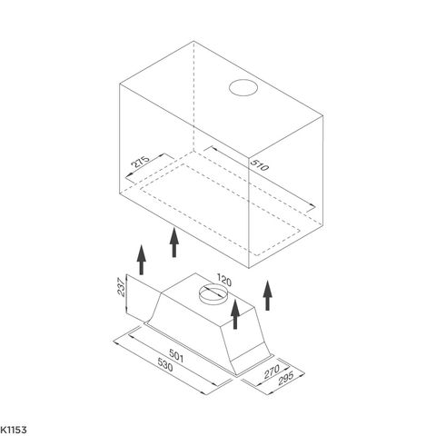  Máy hút khói, khử mùi K1153 