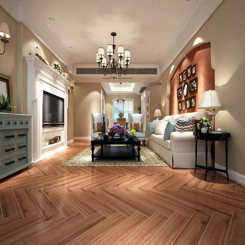  Gạch ốp lát giả gỗ mờ nâu đỏ KC DVGH - 15x80 