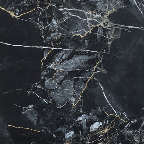  Gạch ốp lát đá bóng kính đen vân trắng khắc kim KH-VVZZX - 80x80 