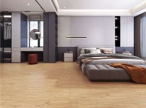  Gạch ốp lát giả gỗ mờ vàng nâu KP-FZTM - 20x100 