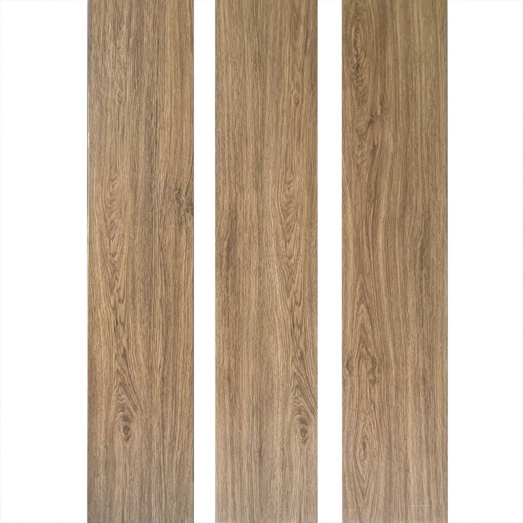 Gạch ốp lát nền giả gỗ mờ nâu KP-FZTN - 20x100