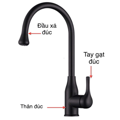 Vòi rửa chén nóng lạnh inox 304 sơn tĩnh điện KS - 3316NP