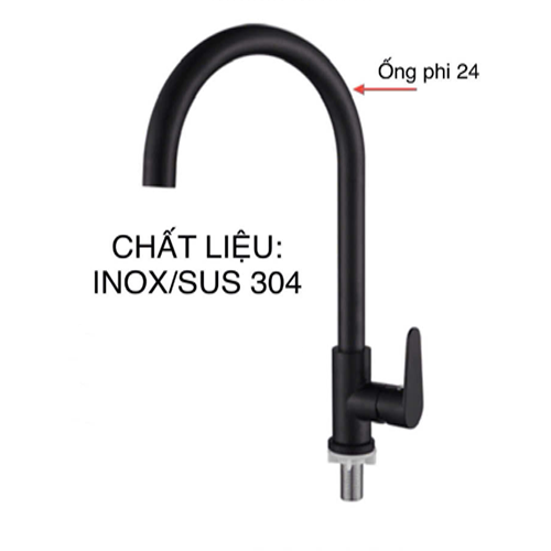 Vòi rửa chén lạnh inox 304 sơn tĩnh điện KS - 3321DL