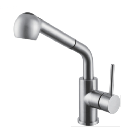 Vòi rửa chén nóng lạnh dây rút KS5318R