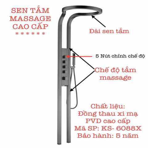  Sen cây massage thông minh KS6088X 