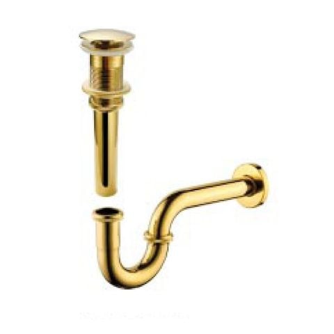  Xả lavabo đồng thau mạ vàng KS - 0202V 