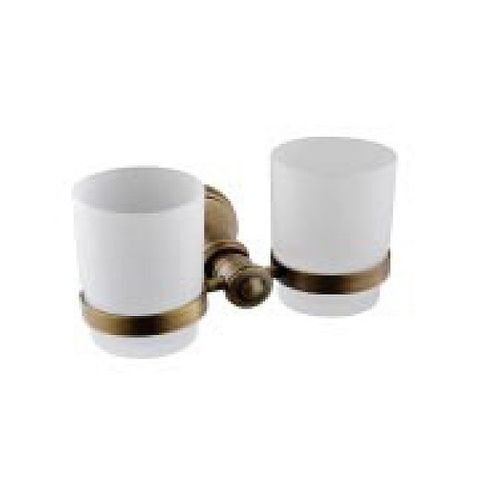  Kệ 2 ly đồng thau sơn giả cổ KS - 20G 