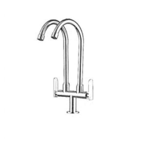  Vòi rửa chén lạnh đồng thau mạ crome KS - 2321 