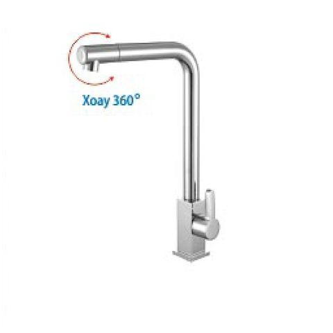  Vòi rửa chén lạnh đồng thau mạ crome (xoay 360 độ) KS - 2324 