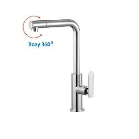  Vòi rửa chén lạnh đồng thau mạ crome (xoay 360 độ) KS - 2366X 