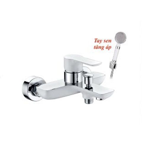  Bộ củ - dây - tay sen (tăng áp) nóng lạnh đồng thau sơn tĩnh điện KS - 4101 