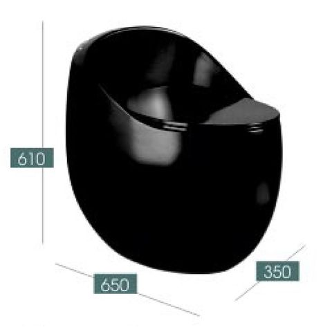  Bồn cầu liền khối (màu đen) KS-4510D 