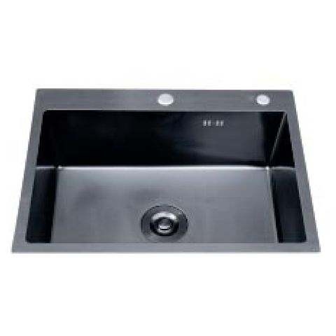  Chậu rửa chén 1 hộc inox 304 phủ Nano đen KS-6045NN 