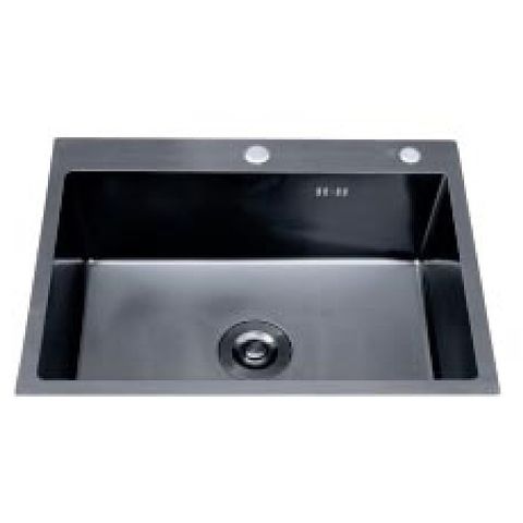  Chậu rửa chén 1 hộc inox 304 phủ Nano đen KS-6845NN 