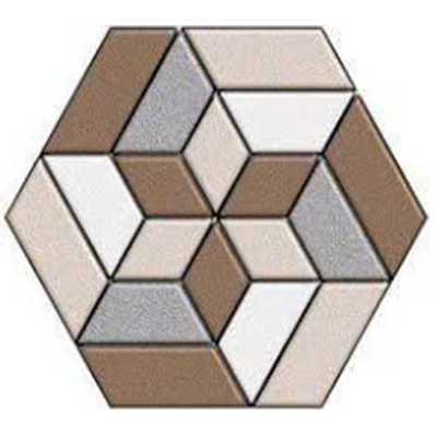 Gạch lát nền sân vườn hoa văn lục giác KT-HMZM