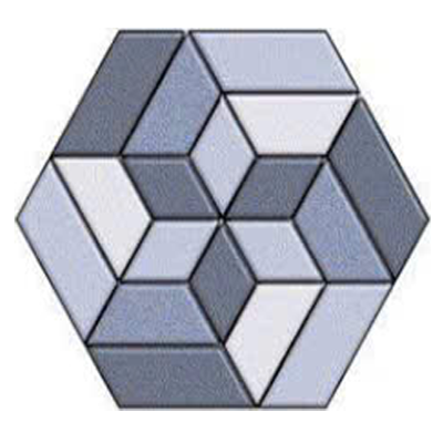  Gạch lát nền sân vườn hoa văn lục giác KT-HMZT 