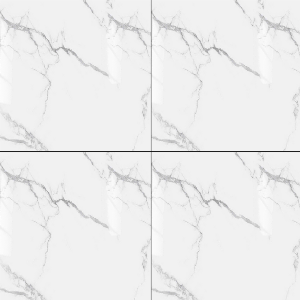 Gạch lát nền đá bóng kính trắng vân khói KV-DFZD - 120x120