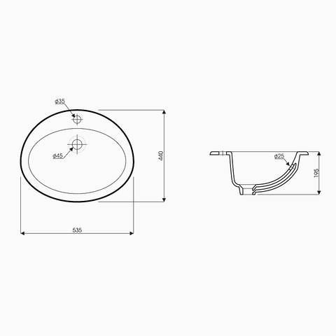  Lavabo âm bàn LB01 