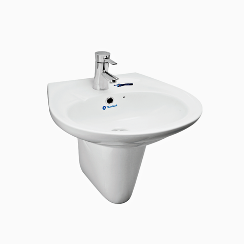  Lavabo treo tường LT04 + chân treo tường PT0400T 