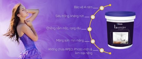  Sơn Lavender nội thất đa dụng 