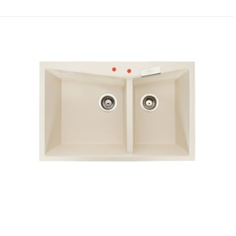  Chậu rửa chén đá 2 hộc Granite LMC5 