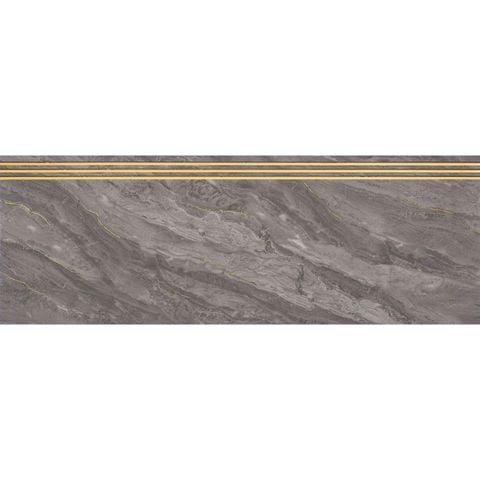  Gạch ốp lát cầu thang xám vân khói nhũ vàng LT-HTFFD-D - 47x120 