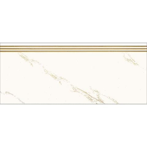  Gạch ốp lát cầu thang trắng vân khói nhũ vàng LT-HTVDD-D - 47x120 