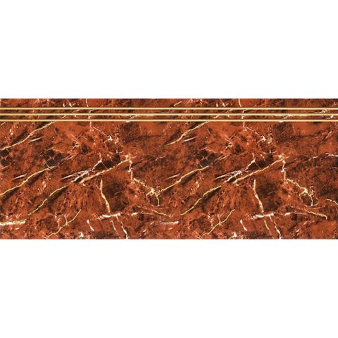  Gạch ốp lát cầu thang đỏ vân trắng nhũ vàng  LT-HTVDG-D - 47x120 