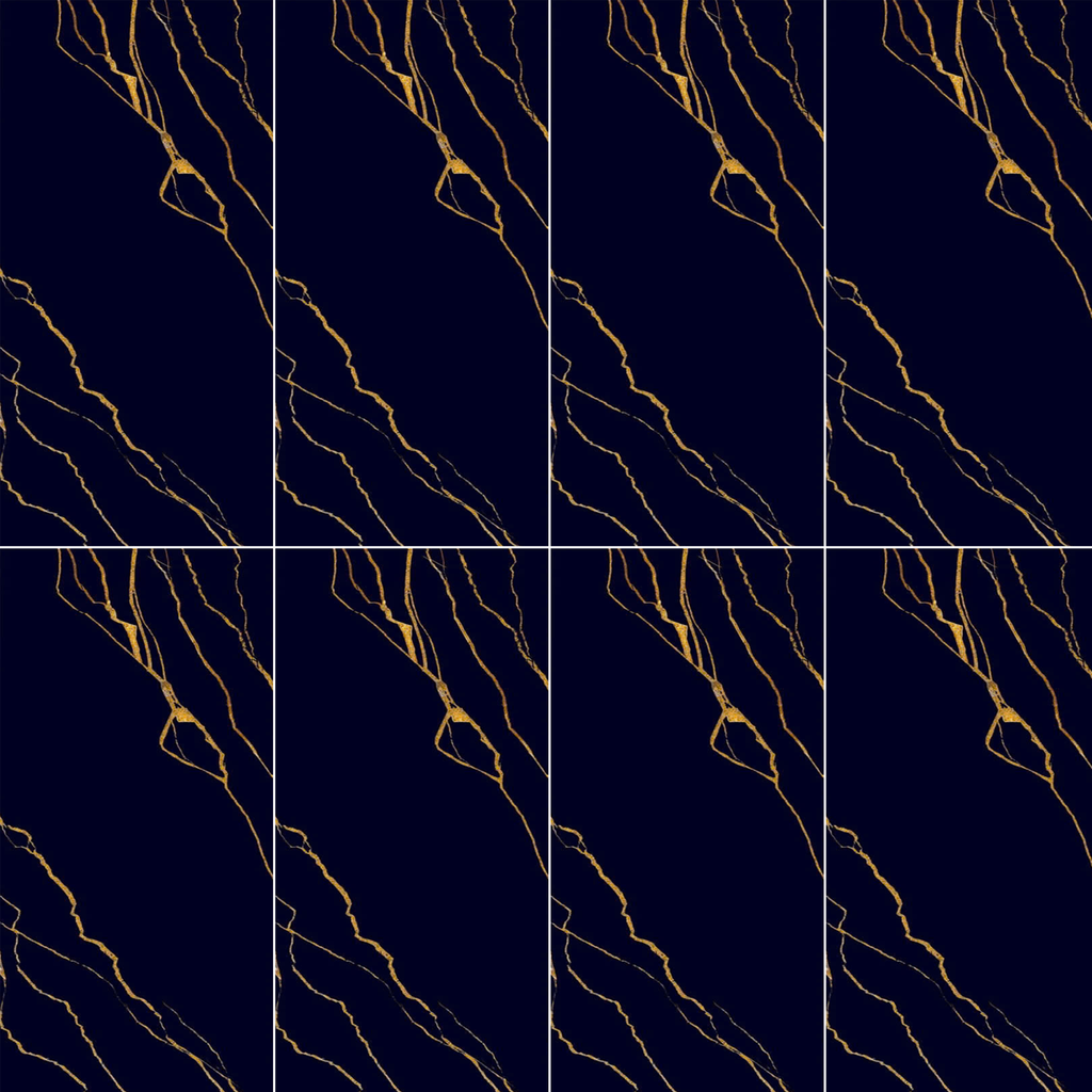 Gạch ốp lát đá bóng kính đen vân cam VH-DFNVG - 60x120