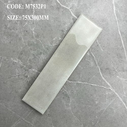 Gạch thẻ men bóng xám xanh M-TMGF-P-D - 75x300