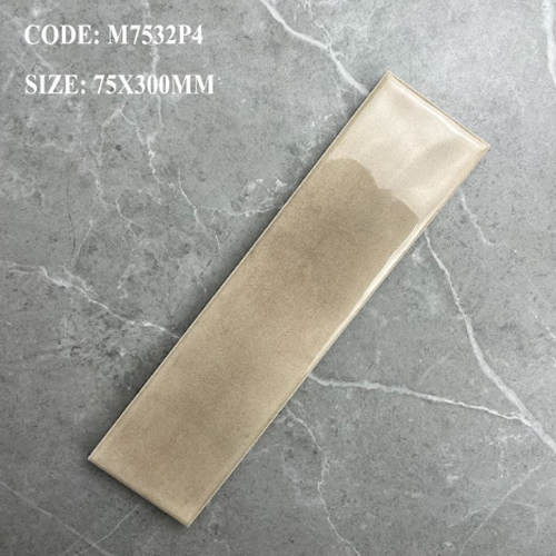 Gạch thẻ men bóng kem vàng M-TMGF-P-H - 75x300