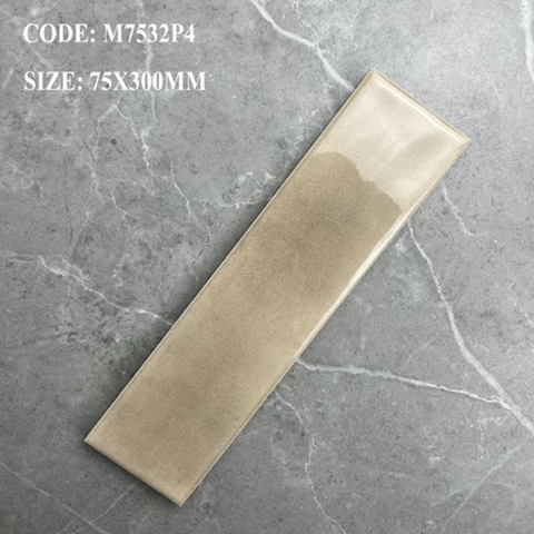  Gạch thẻ men bóng kem vàng M-TMGF-P-H - 75x300 