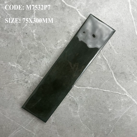  Gạch thẻ men bóng xanh đen M-TMGF-P-T - 75x300 