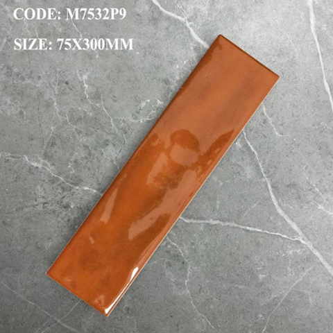 Gạch thẻ men bóng màu cam M-TMGF-P-X - 75x300 