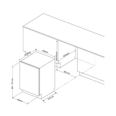  Máy rửa chén MDW14-B09FI 