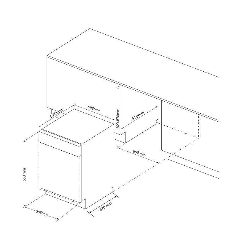 Máy rửa chén MDW14-S08SI