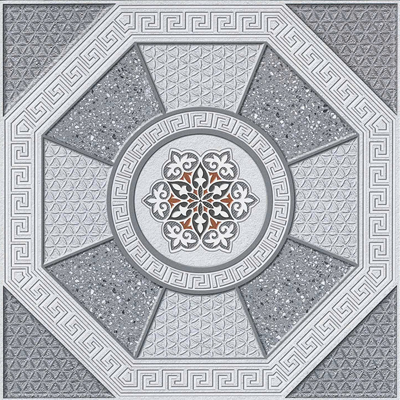 Gạch lát nền sân vườn men mờ hoa văn xám MK- HDVG - 40x40