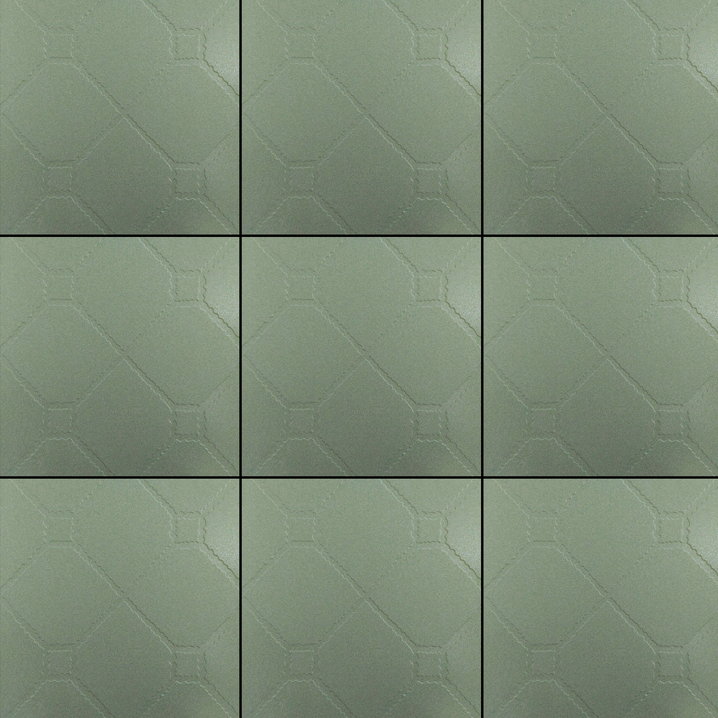 Gạch lát nền đá đồng chất xanh hoa văn MKG-MTZM - 50x50