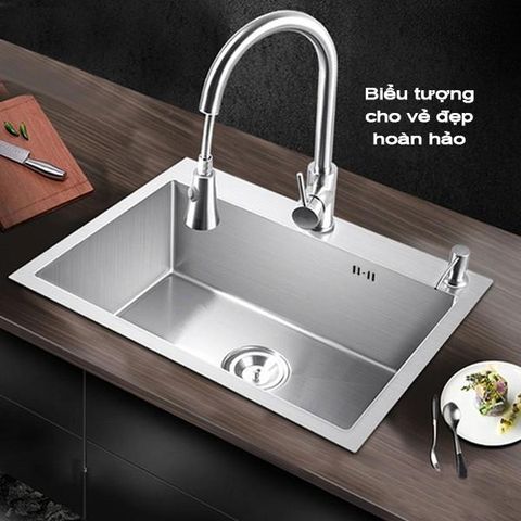  Chậu rửa chén 1 hộc inox 304 MT6045D 