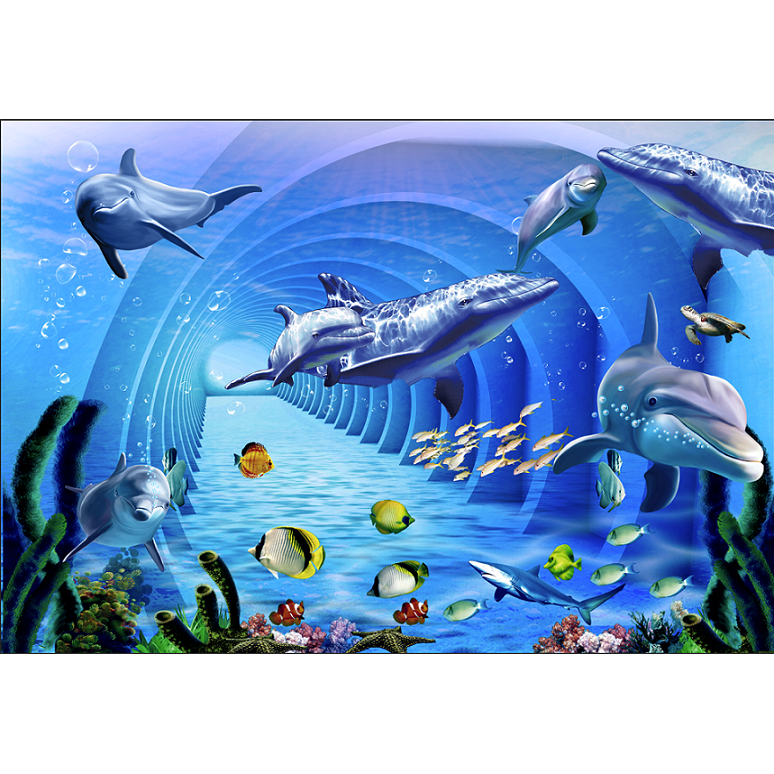 Gạch Tranh Thủy Cung NT-1003