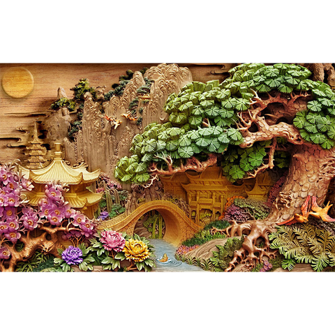  Gạch tranh phong cảnh NT-1070 