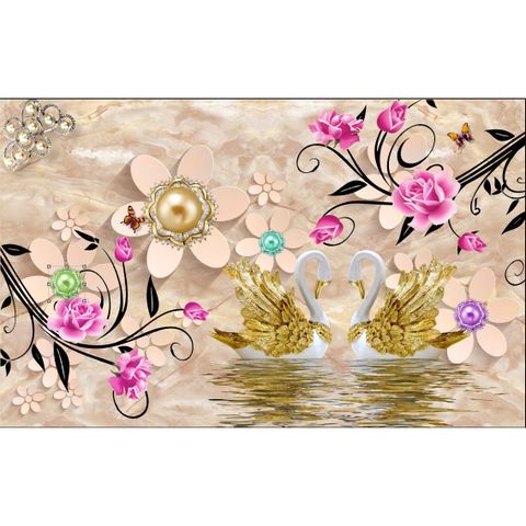  Gạch tranh đôi thiên nga NT-1543 