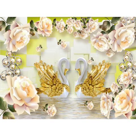  Gạch tranh đôi thiên nga NT-1546 