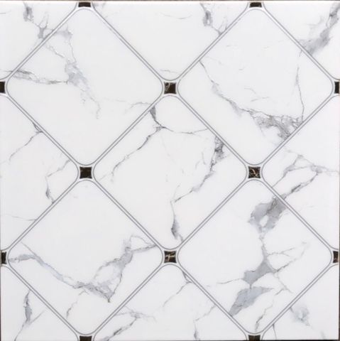  Gạch ốp lát đá bóng kính trang trí trắng vân khói ô vuông SG-GXZZH - 30x30 