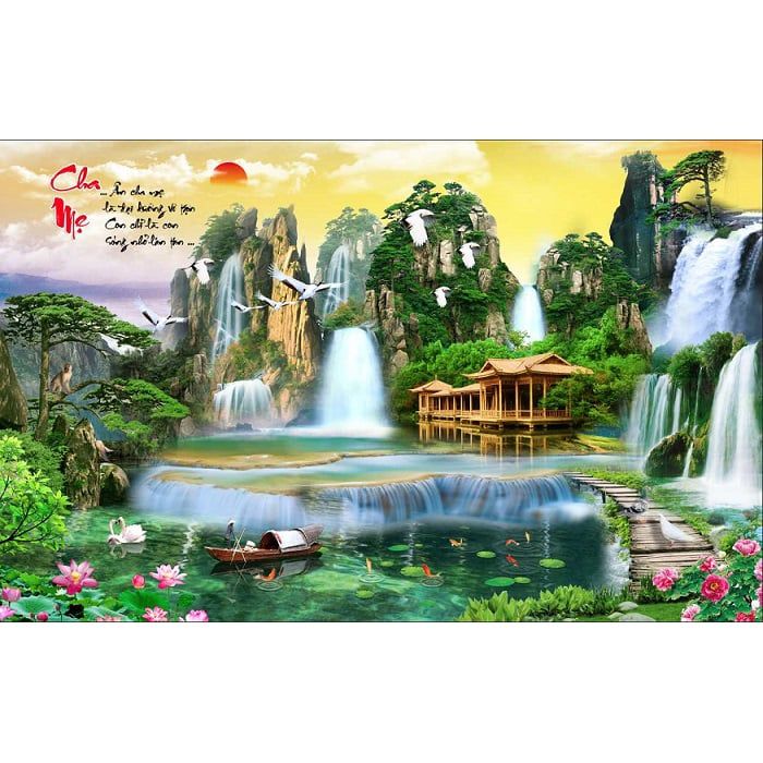 Gạch tranh phong cảnh 43