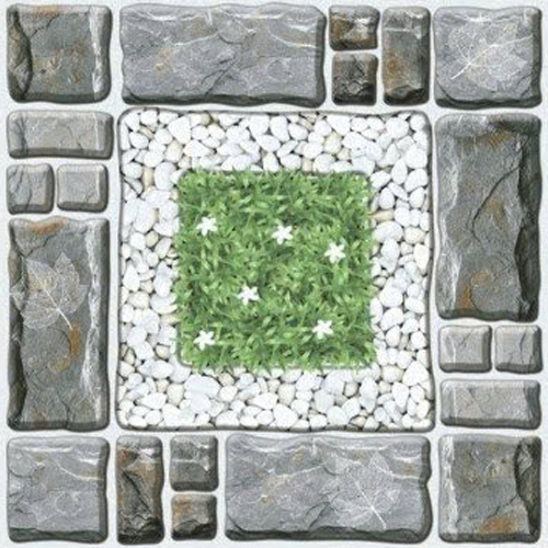 Gạch lát nền sân vườn men mờ hoa văn xám GR-MHZN - 50x50