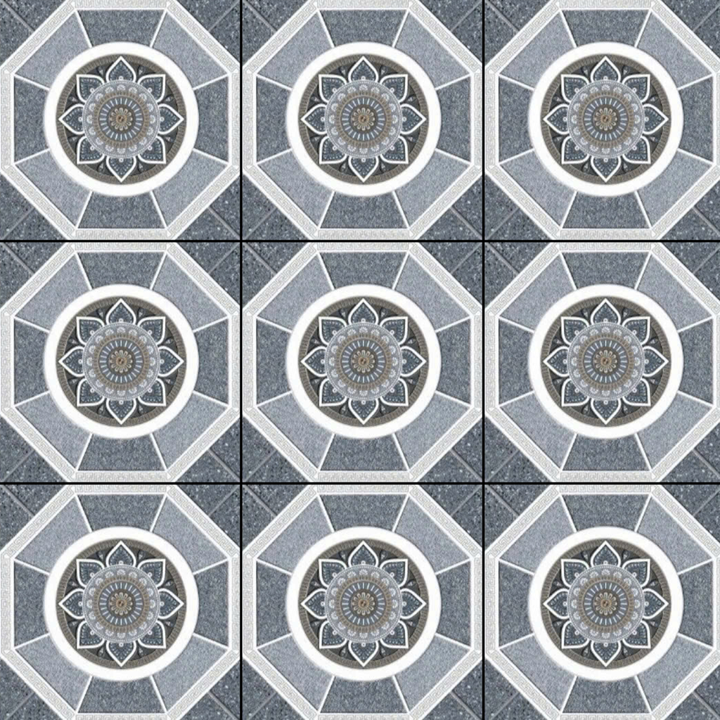Gạch lát nền sân vườn men mờ hoa văn xám SDT-MDZN - 50x50