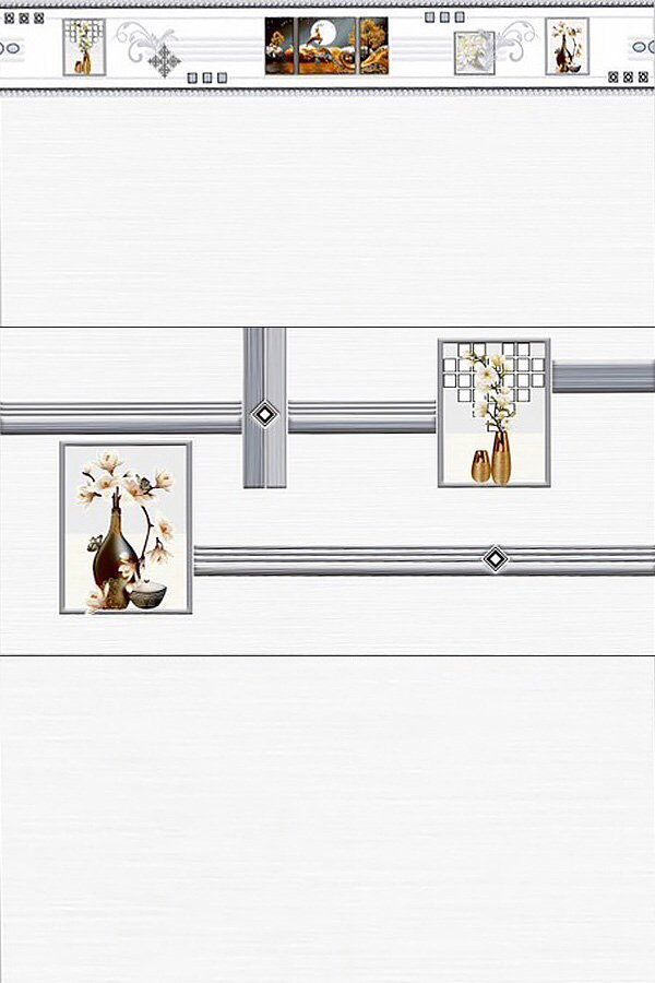 Gạch ốp men bóng vân sọc điểm hoa T-GVZG - 30x60