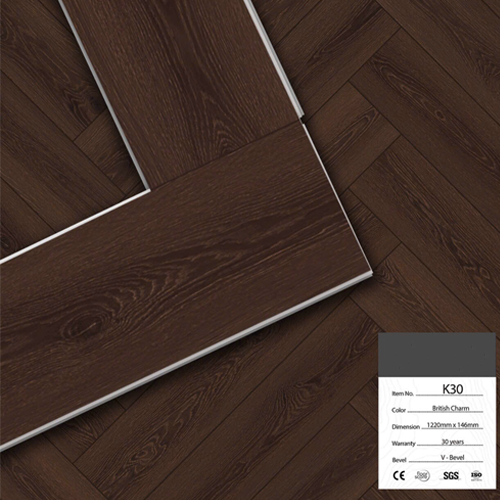 Sàn nhựa thạch anh loại ghép xương cá K30