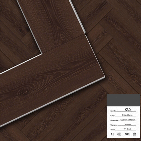  Sàn nhựa thạch anh loại ghép xương cá K30 